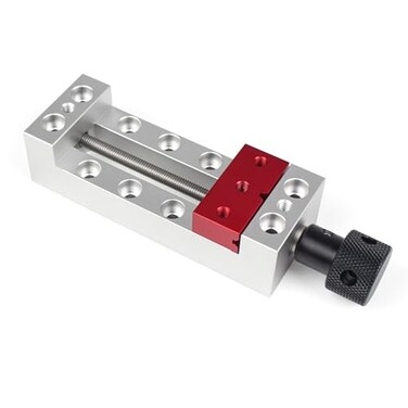 RATTMMOTOR Upgrade CNC Router Mini Vise Clamp HighPrecision DIY Engraver Machine Hold Down Clamp Mini Right Angle Vise Working Range 65mm for DIY Mini CNC Router Milling Engraving Machine