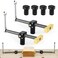 ViewReal 2 Pack Bench Dog Clamps 34 Adjustable Dog Hole Clamp with 4 Pack NonSlip Bench Dogs Upgraded QuickShift Structure MFT Table Compatibility
