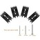 O'SKOOL OSKOOL 4Piece Slab Clamping Dogs Slab Flattening Dogs 2 Designs with 45 Pointed Teeth For Woodworking CNC Panel Processing CAV012
