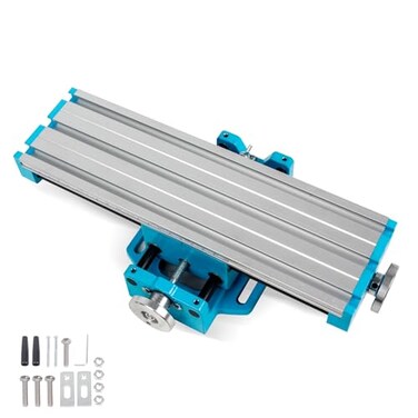 RATTMMOTOR XY Axis Slide Vise Multifunction BG6880 Cross Worktable Milling Machine Workbench Clamp Stroke X Axis54mm Y Axis194mm Aluminum Alloy for Mill and Drill Press