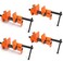 YY Decor YY Decor 4 Pack 12 Pipe Clamps for Wood Gluing Heavy Duty Cast Iron Professional Woodworking Tools