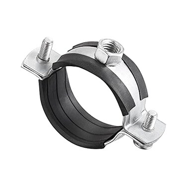 uxcell Adjustable Pipe Bracket Clamp 1916 40mm Wall Ceiling Mount Iron Pipe Strap Support 10pcs