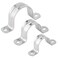 ISPINNER 25pcs M20 Stainless Steel Rigid Pipe Strap for 34 Inch Hose OD 2 Holes Cable U Bracket Clamp Hanger Tube Strap Tension Clips