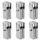 YIDU69Q 6 Pcs 1 Split Square Tube Connector Stainless Steel 2 Way T Shape Square Tube Clamp