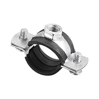 uxcell Adjustable Pipe Bracket Clamp 1 25mm Wall Ceiling Mount Iron Pipe Strap Support 10pcs