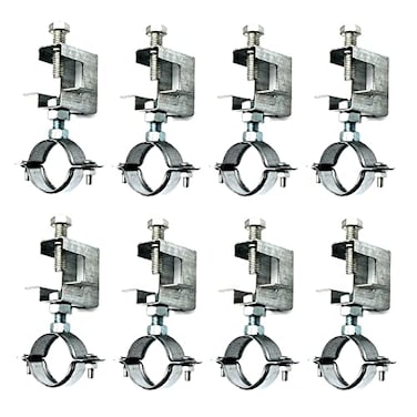 WANLIAN Conduit Hanger with Beam Clamp Pipe Support Bracket 8 Pcs 114 32mm Cable Clamps for Ibeam Installation