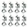 WANLIAN Conduit Hanger with Beam Clamp Pipe Support Bracket 8 Pcs 114 32mm Cable Clamps for Ibeam Installation