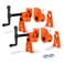 PONY PRO 2Pack HeavyDuty Wood Gluing Pipe Clamp Fixture for 34 Inch Black Pipe