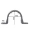 Tinwalor 50Pcs PVC Pipe Straps 2 Holes Plastic Conduit Strap Pipe Clamps Supports Conduit Clamp Pipe Mounting Bracket Clips for PVC Pipes Conduit Cables Hose 34 Inch