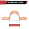 EFIELD Pro 50Pack 12Inch Copper Pipe Straps TwoHole Clamp Mount COPPER023