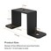 Wdwlbsm 4Pcs Black Strap Heavy Duty Wood Deck Fence Tie for 15x15 Post UShaped Pipe Clamp Bracket Gazebo Mounting Brackets