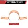 EFIELD 30Pack 34Inch Copper Pipe Strap TwoHole Clamp Mount Copper Made Pro Pack COPPER024