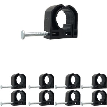 TMKOOL 100 Pack 12 inch Full J Clamp JHook with Nail for 12 PEX Pipe Tubing Support 100pcs 12 inch