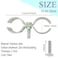 glrovazas Double Pipe Clamp Chain Link Fence Clamps 6Pcs Panel Clamps with Wing Nut Carbon Steel Pipe Clamps for 110 Pipes Ideal for Joining Securing Gridwall Panels Temporary Fence Dog Kennel 28mm