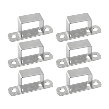 SiegYma 30x30mm Square Tube Clamps 304 Stainless Steel UBolt Pipe Clamp Rustproof Heavy Duty Mounting Clip for Fence Dog Kennel DIY Project 6PCS 30x30mm