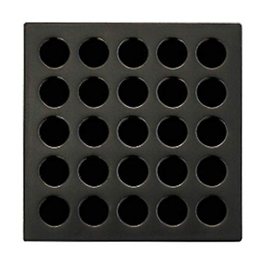 Ebbe E4407 Square Shower Drain Grate Oil Rubbed Bronze
