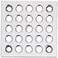 Ebbe E4401 Square Shower Drain Grate Silver