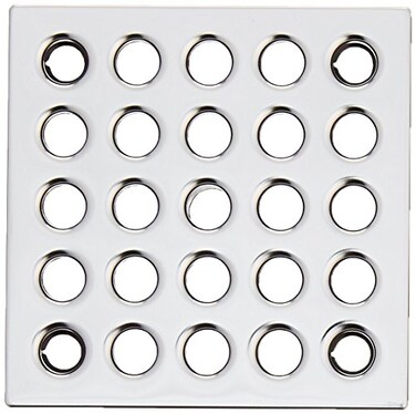 Ebbe E4401 Square Shower Drain Grate Silver