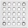 Ebbe E4401 Square Shower Drain Grate Silver