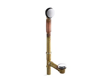 KOHLER 7259CP ClearFlo Brass toe tap bath drain Polished Chrome