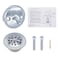 Gold-Hao-the-bathroom GoldHaothebathroom Trip Lever Bathtub Drain and Overflow Faceplate Trim Kit with Screws Chrome