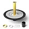 Paikalo Freestanding Tub Drain Roughin Kit Freestanding Bathtub Drains Installation Free Standing Tub Drain Kits with 12 Inch Flange Base ABS Brass Pipe CUPC Certification