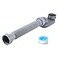 Cinsda Low Profile 1 12 P Trap Flexible Bathtub Shower Drain Pipe Flat P Trap Freestanding Tub Drain for Bath