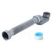 Cinsda Low Profile 1 12 P Trap Flexible Bathtub Shower Drain Pipe Flat P Trap Freestanding Tub Drain for Bath
