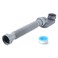 Cinsda Low Profile 1 12 P Trap Flexible Bathtub Shower Drain Pipe Flat P Trap Freestanding Tub Drain for Bath