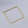 SISEHO 304 stainless steel square shower floor drain brushed gold6inch invisible bathtub drain pipe bathroom tile insert antiblocking with detachable filter screen 6x6 Inch Brushed Gold