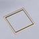 SISEHO 304 stainless steel square shower floor drain brushed gold6inch invisible bathtub drain pipe bathroom tile insert antiblocking with detachable filter screen 6x6 Inch Brushed Gold