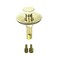 PermaFLOW Universal Lift n Turn Twist Close Bath TubBathtub Drain Stopper Includes 38 and 516 Fittings