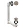 Westbrass Pull Drain Sch 40 PVC Bath Waste with OneHole Top Elbow Satin Nickel D4972107