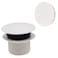 Westbrass D398RK50 112 NPSM Coarse Thread Mushroom TipToe Bathtub Drain Stopper with Illusionary Overflow Faceplate Powder Coat White
