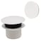 Westbrass D398RK50 112 NPSM Coarse Thread Mushroom TipToe Bathtub Drain Stopper with Illusionary Overflow Faceplate Powder Coat White