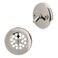 Westbrass Beehive Grid Tub Trim Grate with Trip Lever Faceplate Polished Nickel D9205