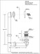 Westbrass 59314401 Black 112 Tubular TipToe Bath Waste Drain Kit Polished Brass