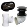 Westbrass D560RK12 SCH 40 PVC 112 Coarse Thread Plumbers Pack TipToe Bathtub Drain Plug with Linear Overflow Faceplate Tee Elbows Oil Rubbed Bronze