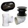 Westbrass D560RK12 SCH 40 PVC 112 Coarse Thread Plumbers Pack TipToe Bathtub Drain Plug with Linear Overflow Faceplate Tee Elbows Oil Rubbed Bronze
