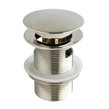 Kingston Brass VTDESHOEPN Trimscape ToeTouch Tub Drain with Overflow Polished Nickel