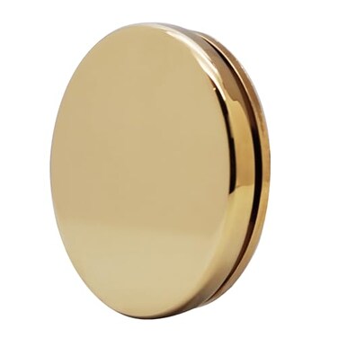Westbrass Floating NoHole Overflow Faceplate Polished Brass D980R01