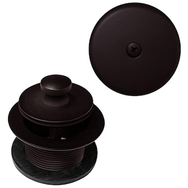 Westbrass Twist Close Tub Trim Set with OneHole Overflow Faceplate Oil Rubbed Bronze D9412