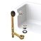 Westbrass D32320G26 14 Bath Waste Assembly with Trip Lever and Beehive Strainer Drain Plug Polished Chrome