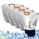 Anglekai 4Pack Ice Bath Bags Reusable 10L Freezer Water Bags for Ice Bath Collapsible Bathtub Freezer Water Cold Plunge 10 L