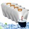 Anglekai 4Pack Ice Bath Bags Reusable 10L Freezer Water Bags for Ice Bath Collapsible Bathtub Freezer Water Cold Plunge 10 L
