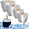 Anglekai 4Pack Ice Bath Bags Reusable 10L Freezer Water Bags for Ice Bath Collapsible Bathtub Freezer Water Cold Plunge Silver 136 x 125 inches 173 x 14 inches