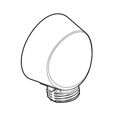 Moen Round Wrought Iron Drop Ell Handheld Shower Wall Connector A725WR
