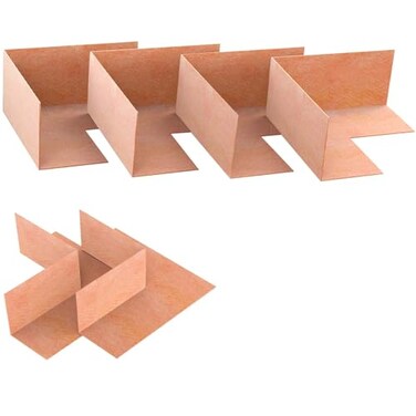 Muschbath 6 Pack Inside Waterproof Membrane4 Pack Inside 2 Pack Outside Waterproofing Membrane Seamlessly Fits The Corner for Bathroom Shower Steam Room Toilet Kitchen