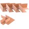 Muschbath 6 Pack Inside Waterproof Membrane4 Pack Inside 2 Pack Outside Waterproofing Membrane Seamlessly Fits The Corner for Bathroom Shower Steam Room Toilet Kitchen