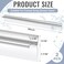 Hicarer 2 Pcs 30 Chrome Framed Shower Door Replacement Drip Rail with Vinyl Sweep Shower Door Water Deflector with Bottom Seal Applied Mounting Tape and ScrewsSliver